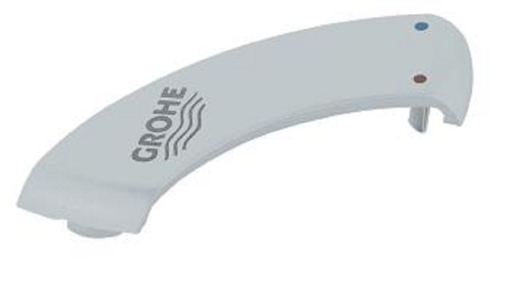 Immagine di Ricambio placchetta satinata per maniglia gruppi lavabo-bidet chiara modello vecchio grohe 46230p00