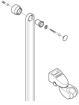 Immagine di Ricambio cursore per box doccia unica'e hansgrohe 96170000