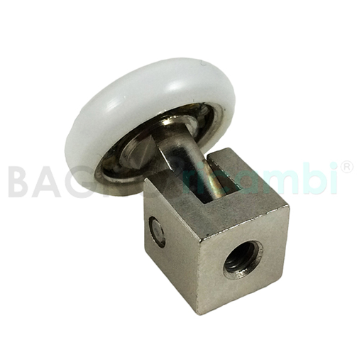 Immagine di Ricambio ruota cuscinetto rotella a snodo per box doccia titan 516/09