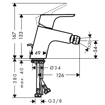 Immagine di Ricambio miscelatore bidet focus hansgrohe 31920000