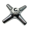 Immagine di Ricambio maniglia n. 2 italica con placchetta acqua calda stella cp08-96c