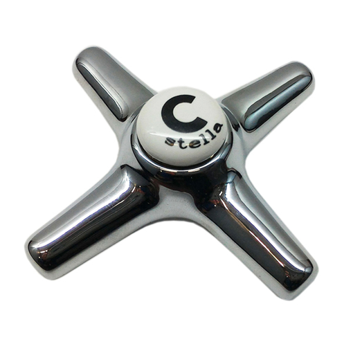 Immagine di Ricambio maniglia n. 2 italica con placchetta acqua calda stella cp08-96c
