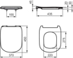 Immagine di Ricambio copriwater bianco serie tesi ideal standard t352701