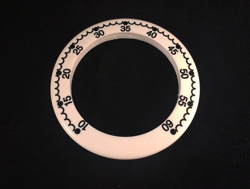 Immagine di Ricambio quadrante per isomix a incasso plastica bianca stella 016-31b