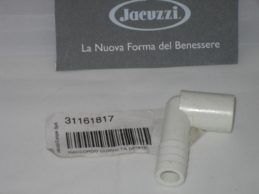 Immagine di Ricambio raccordo dritto portagomma ta d21x16 jacuzzi 31161817