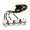 Immagine di Ricambio kit 4 fari cromoterapia rgb con cavo connettore soffione gessi rir4271