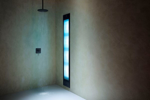 Immagine di Lampada abbronzante e infrarossi naturale solarium nero sunshower deluxe 80016