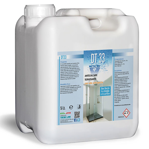 Immagine di Dt33 - dertergente antigoccia protettivo con azione anticalcare 5lt metacril 07200501