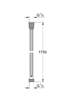 Immagine di Ricambio flessibile in metallo per miscelatore grohe 28139000