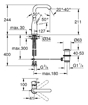 Immagine di Grohe 32628001 essence new miscelatore a bocca alta per lavabo