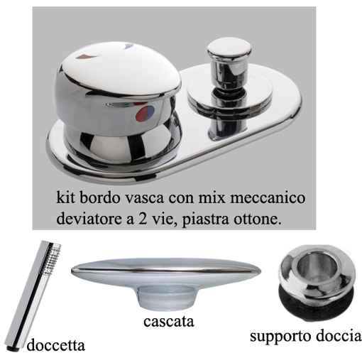 Immagine di Kit rubinetteria bordo vasca rubbordvitaviva