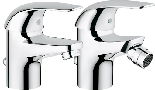 Immagine di Lavabo + bidet new euroeco 23262 + 23263 grohe