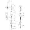 Immagine di Miscelatore lavabo dornbracht teuco 20710890