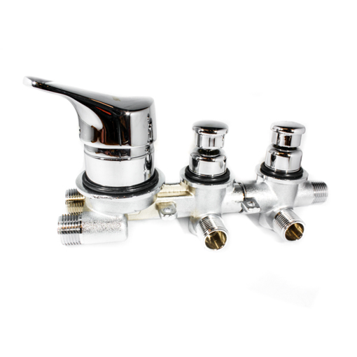 Immagine di Miscelatore monocomando per bordo vasca e box doccia 5 vie calyx 25350a