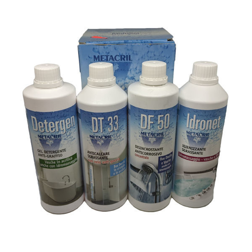 Immagine di Multiset - set prodotti per vasche idromassaggio combinate metacril 02300001