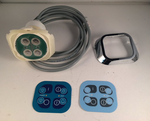 Immagine di Pannello comandi sauna + allarme box doccia (cromo) vitaviva - villeroy e boch 497967