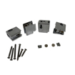 Immagine di Ricambio kit completo supporti ruote cromo per box megius a40058/cr