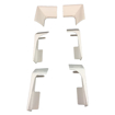 Immagine di Ricambio kit profili completi di angolari e finiture bianco europa grandfrom prfbbc