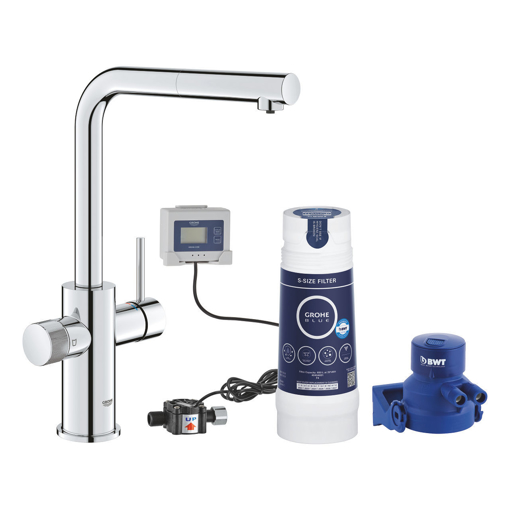 Immagine di Grohe blue pure minta cromato con doccetta estraibile grohe 30591000