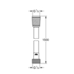 Immagine di Ricambio flessibile doccia bianco 1500mm grohe 28151l01