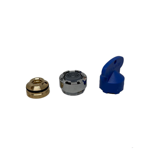 Immagine di Ricambio aeratore cromo con chiave per miscelatore hansgrohe 98300000