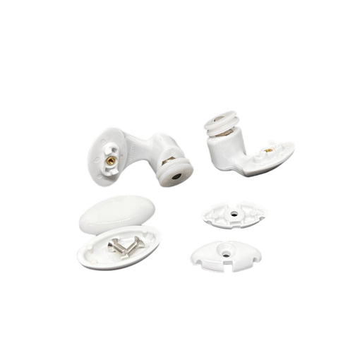 Immagine di Ricambio kit cuscinetti con supporto bianchi per box doccia novellini r07str1-30