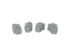 Immagine di Ricambio kit terminali per box doccia zenith glass c510003
