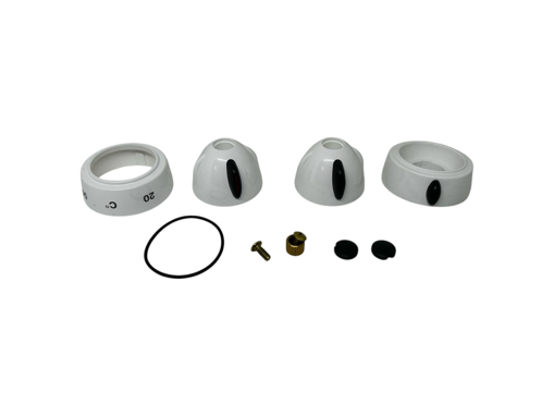 Immagine di Ricambio set esterno bianco per mix doccia jacuzzi 431161780 ex 431161910