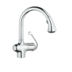Immagine di Miscelatore monocomando per lavello con doccetta zedra grohe 32462000