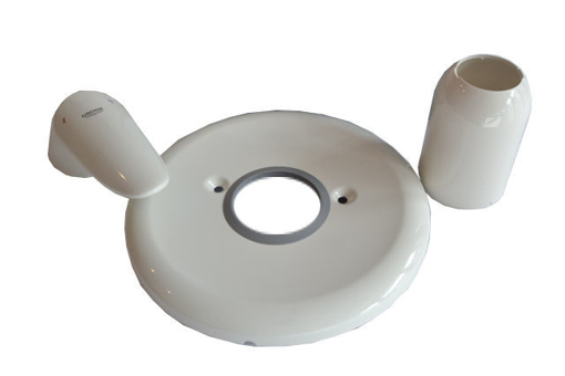 Immagine di Ricambio rosone piastra esterna completa di maniglia 19549l00 grohe