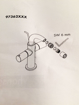 Immagine di Ricambio giunto sferico uno piccolo bidet cromo hansgrohe 97362000
