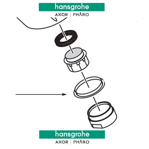 Immagine di Ricambio copertura per miscelatore axor hansgrohe 97776000