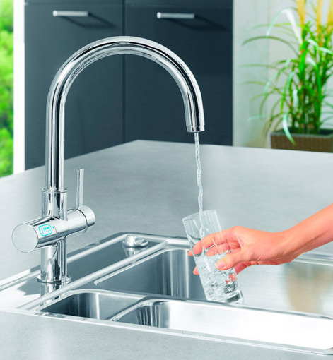 Immagine di Grohe blue pure miscelatore con sistema filtrante 33249000