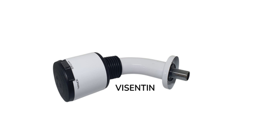 Immagine di Kit braccio doccia con soffione bianco visentin 22313501