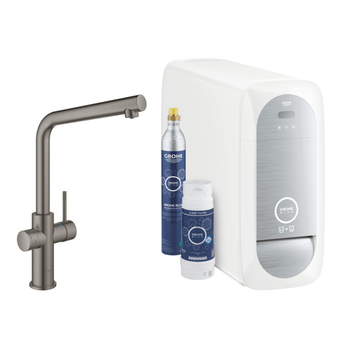 Immagine di Grohe blue home rubinetto multifunzione grigio antracite 31454al1