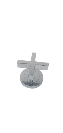 Immagine di Ricambio maniglia a croce hot / caldo per rubinetto lavabo 3 fori cromo citterio axor hansgrohe 39298000