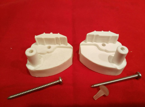 Immagine di Ricambio coppia cerniere titan bianco traffico calib2bt02