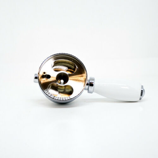 Immagine di Ricambio manettino completo per isomix nuovo italica in ceramica bianca cromo stella cp33-177b